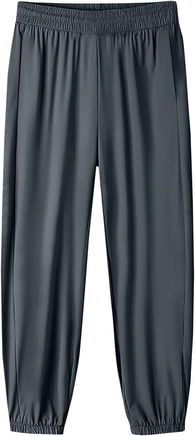 Linen Pants, Black Yoga Pants for Women Cotton High Waisted Golf Wide Leg Summer Flowy Trousers with Pockets