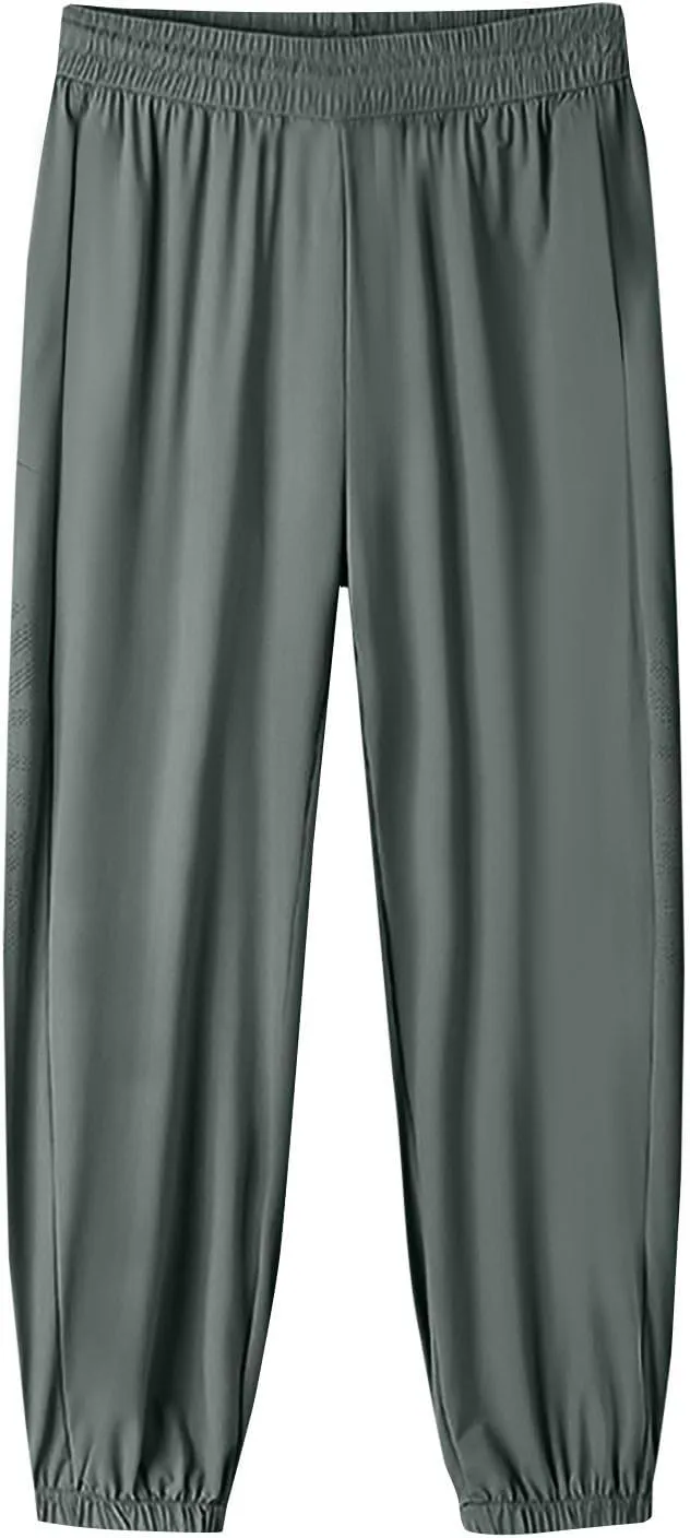 Linen Pants, Black Yoga Pants for Women Cotton High Waisted Golf Wide Leg Summer Flowy Trousers with Pockets