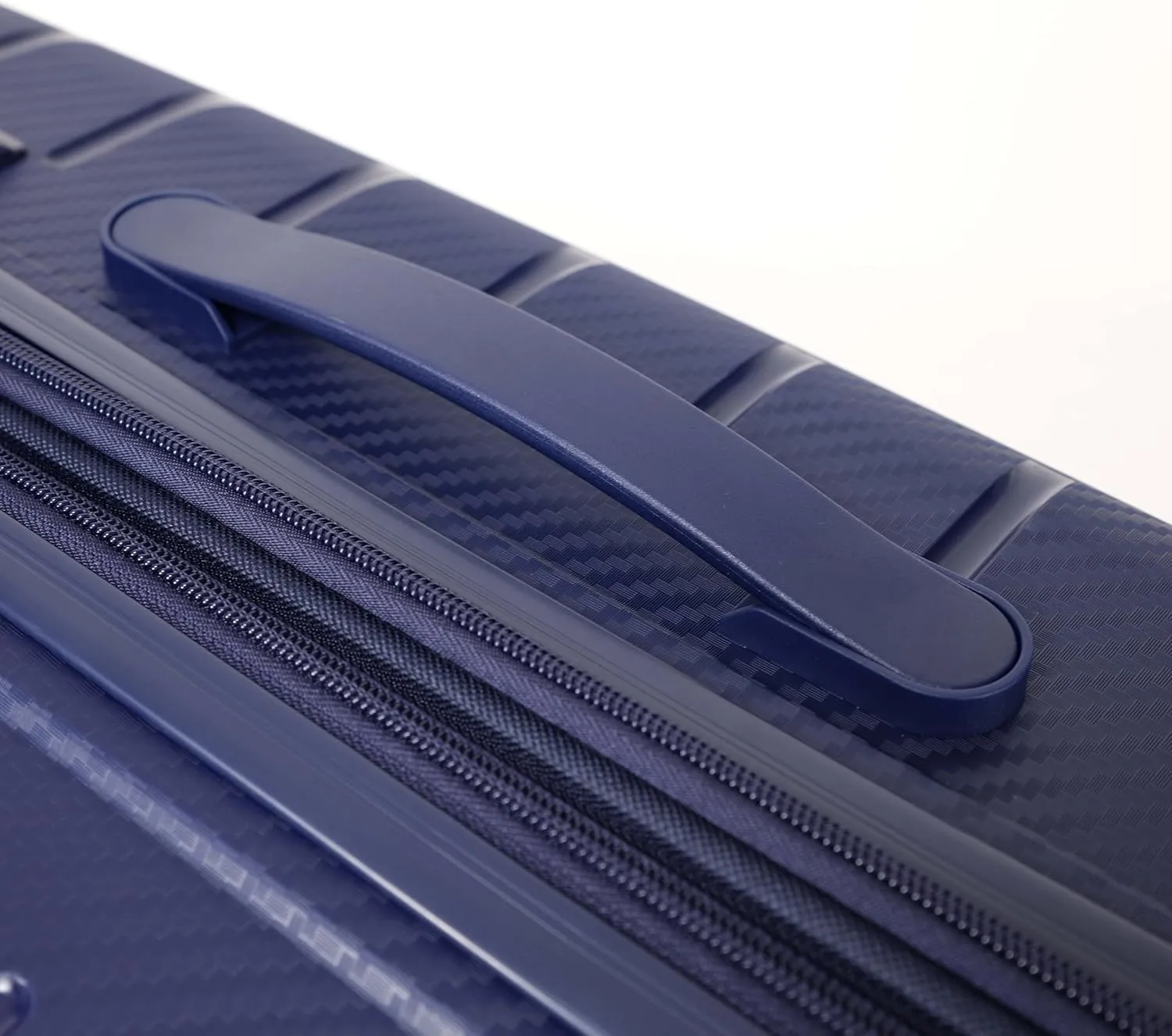 Luggage 3-piece set, made of PP durable and lightweight hard shell suitcase with universal wheels (22/26/30 in) (DARK BLUE)
