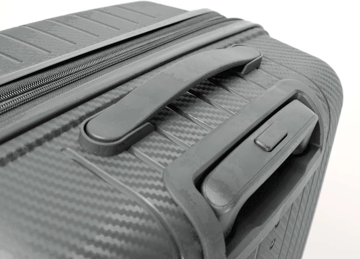 Luggage 3-piece set, made of PP durable and lightweight hard shell suitcase with universal wheels (22/26/30 in) (DEEP GREY)