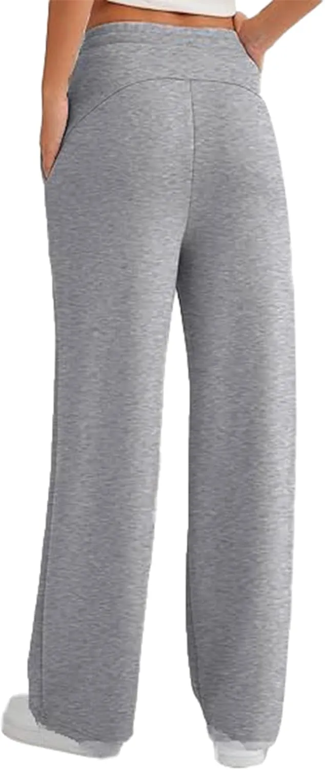 LYANER Women's Casual High Waist Drawstring Wide Leg Lounge Pants with Pocket