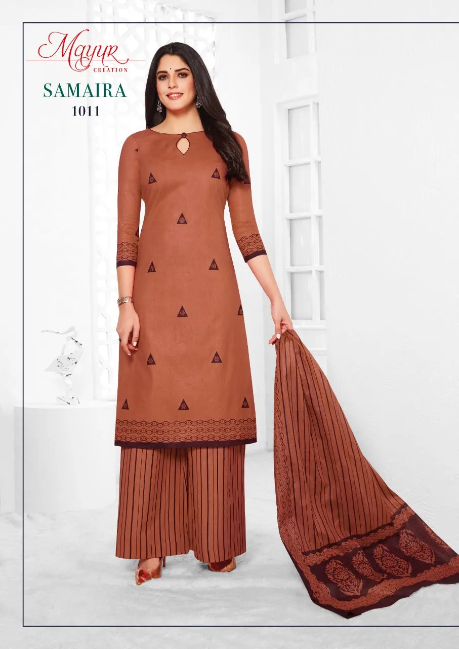 MAYUR CREATION SAMAIRA SUMMER COLLECTION COTTON DRESS MATERIAL