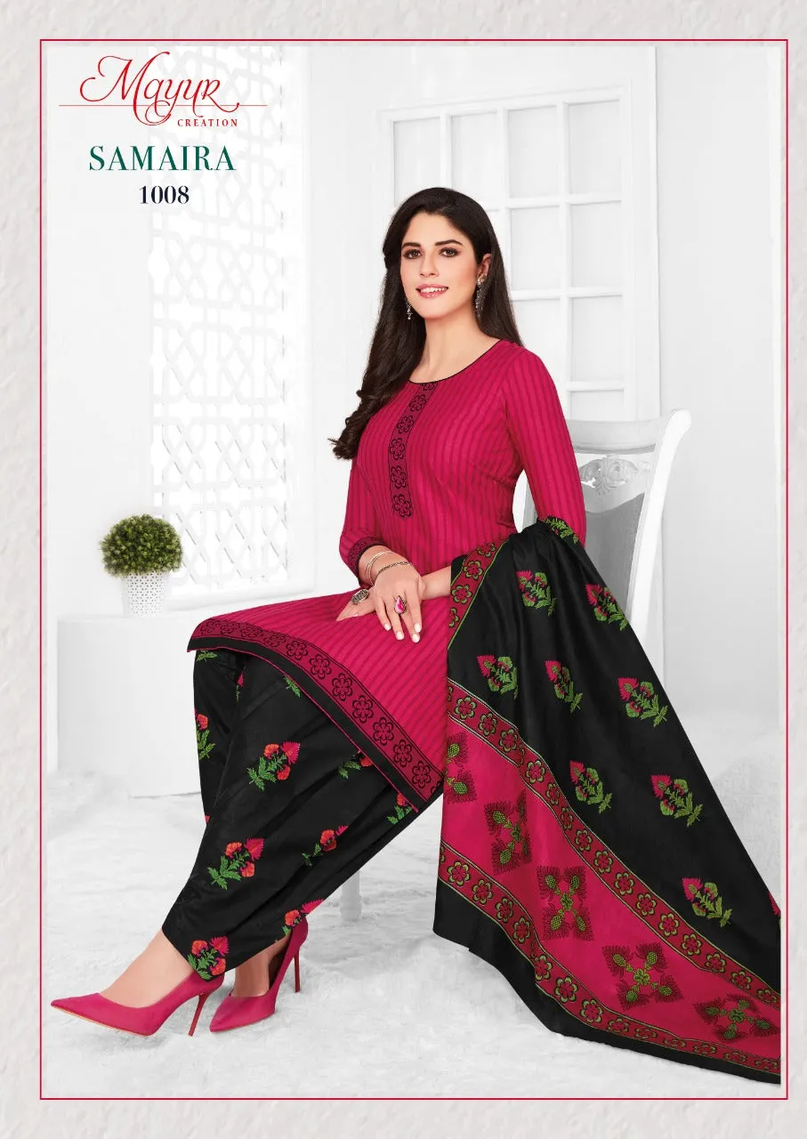 MAYUR CREATION SAMAIRA SUMMER COLLECTION COTTON DRESS MATERIAL