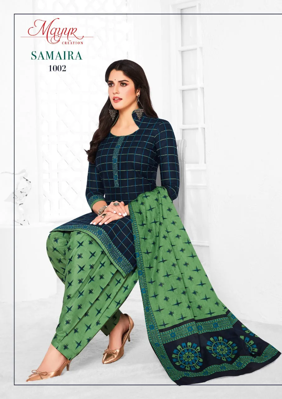 MAYUR CREATION SAMAIRA SUMMER COLLECTION COTTON DRESS MATERIAL