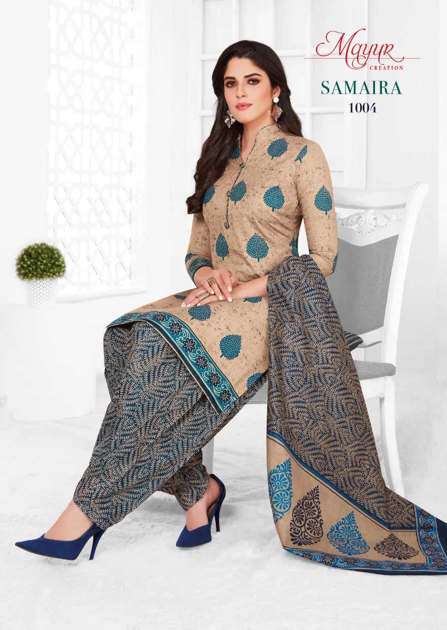 MAYUR CREATION SAMAIRA SUMMER COLLECTION COTTON DRESS MATERIAL
