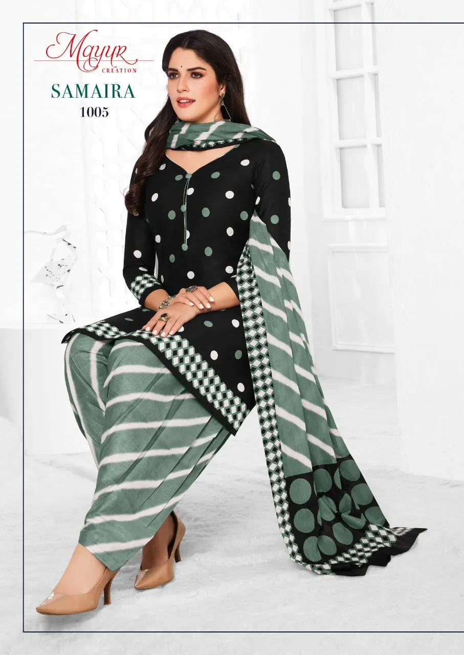 MAYUR CREATION SAMAIRA SUMMER COLLECTION COTTON DRESS MATERIAL