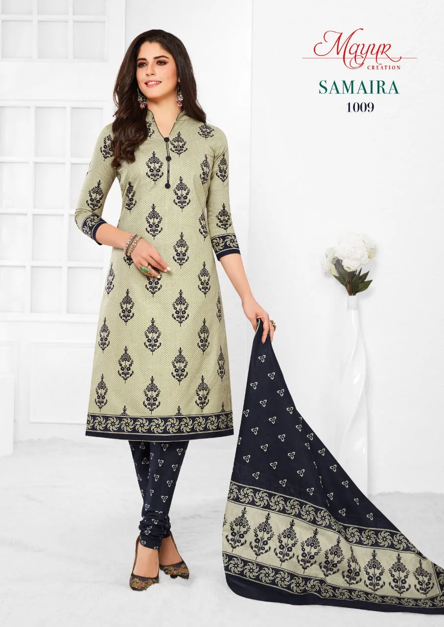 MAYUR CREATION SAMAIRA SUMMER COLLECTION COTTON DRESS MATERIAL