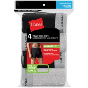 Men's Hanes Boxer Briefs (4 Pack)