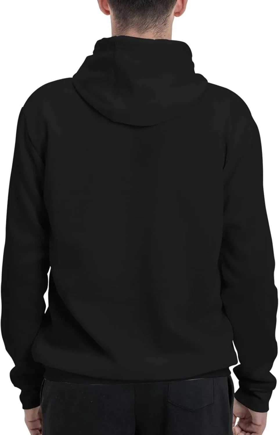 Mens Long Sleeve Tops Hooded Sweatshirt, Quick-Dry Fleece Pullover Hooded