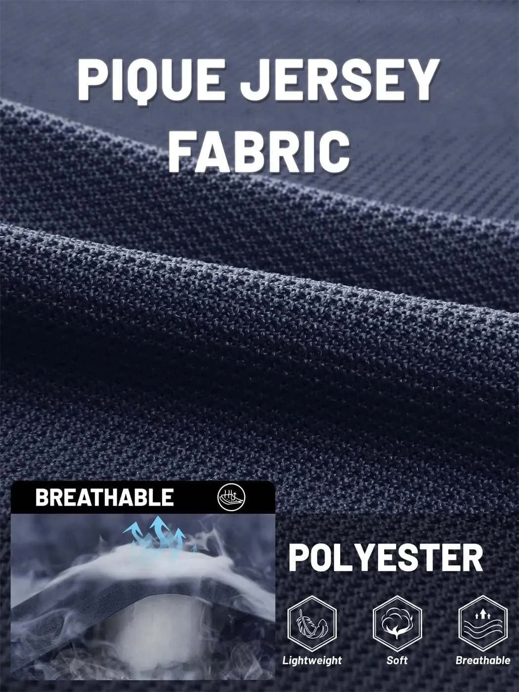 Men's Summer Fashion Polos Shirts Short Sleeve Solid Color Quick Dry T-Shirt Business Work Tee Tops