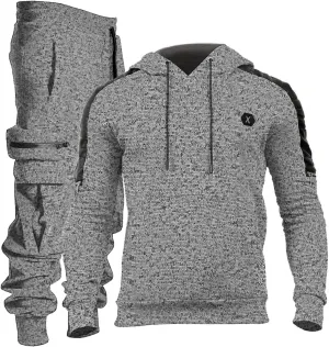 Men's Tracksuit 2 Piece Hoodie Athletic Jogging Sweatsuits for Men Casual Sports Long Sleeve Pullover Suit Set
