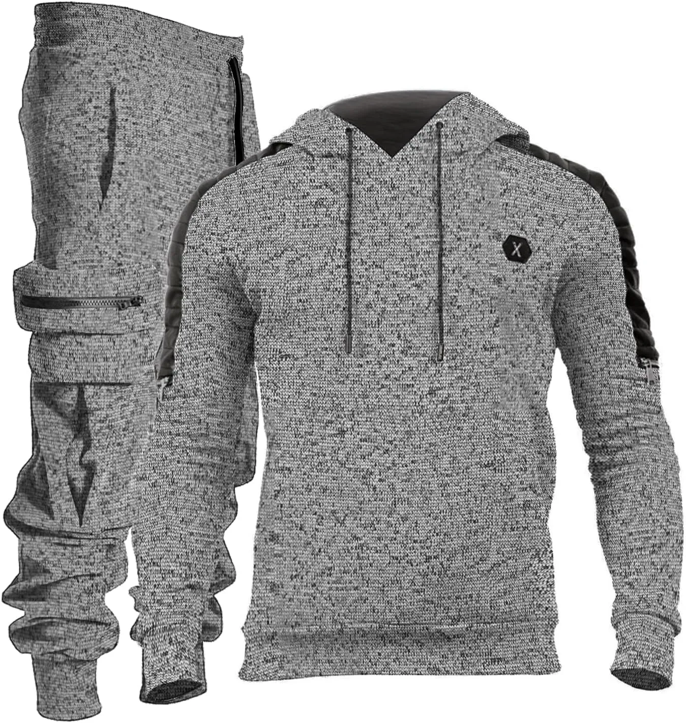Men's Tracksuit 2 Piece Hoodie Athletic Jogging Sweatsuits for Men Casual Sports Long Sleeve Pullover Suit Set