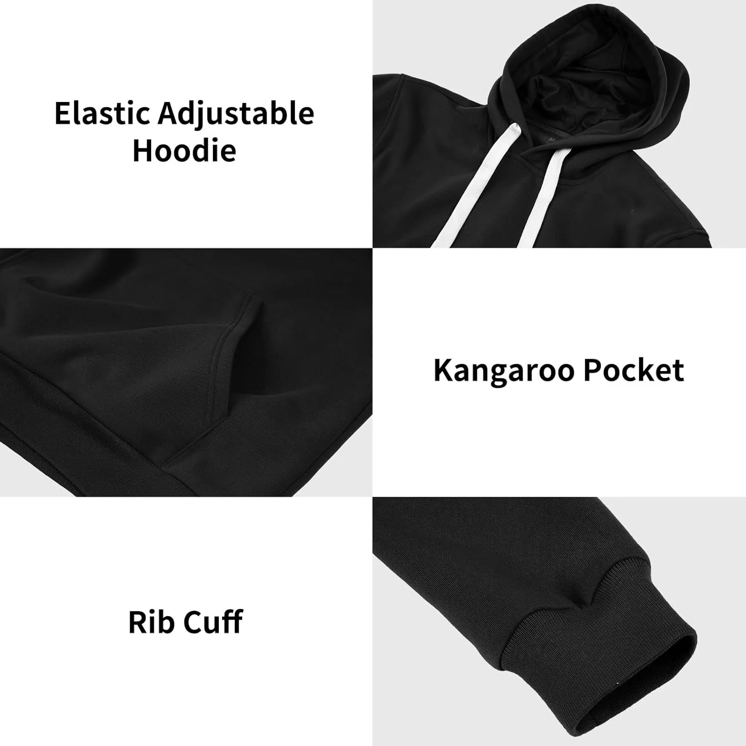 Men's Tracksuit 2 Piece Hoodie Sweat Athletic Sweatsuit Fleece Casual Running Jogging Sport Suit Sets