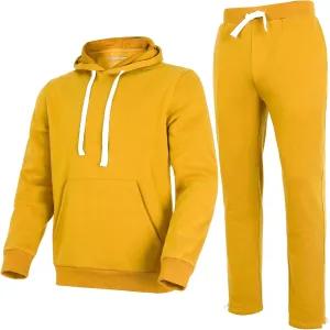 Men's Tracksuit 2 Piece Hoodie Sweat Athletic Sweatsuit Fleece Casual Running Jogging Sport Suit Sets