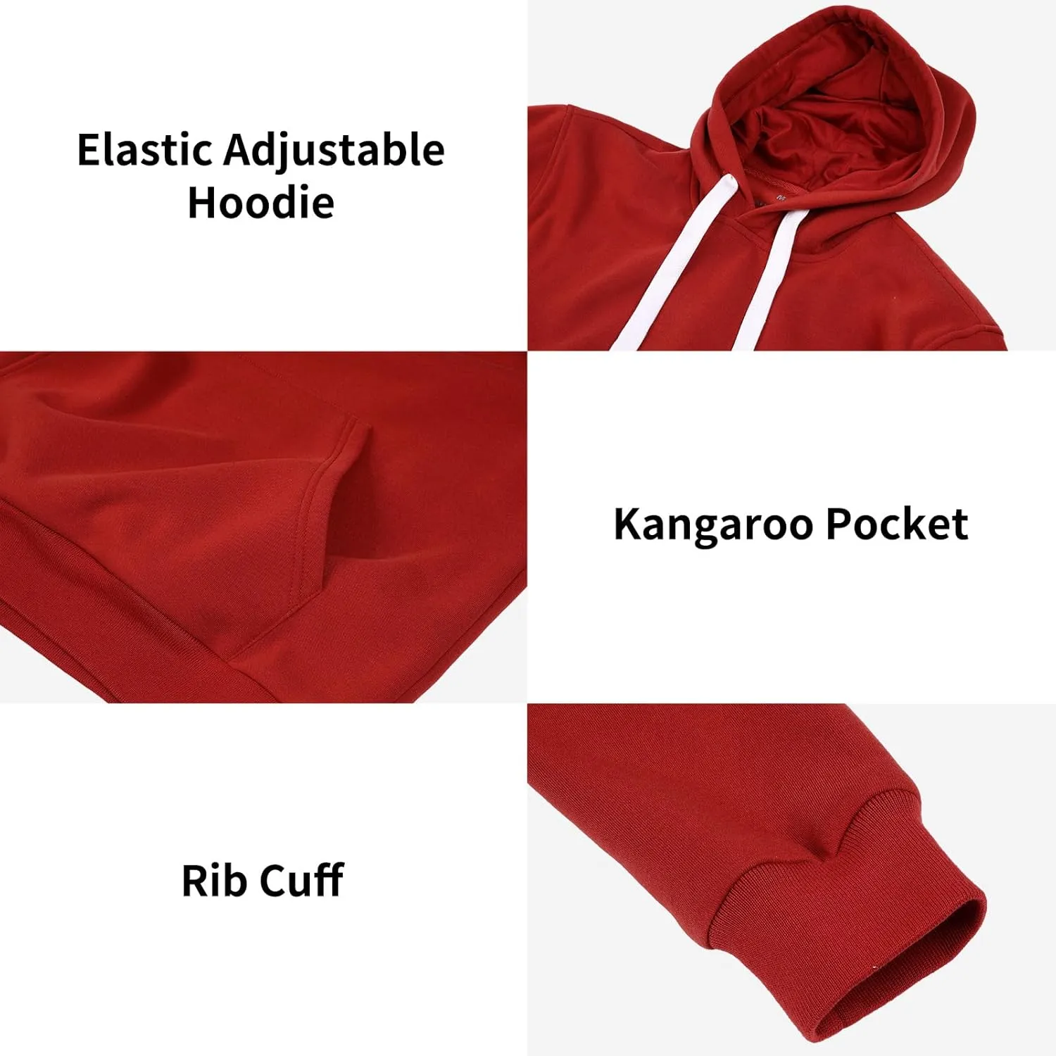 Men's Tracksuit 2 Piece Hoodie Sweat Athletic Sweatsuit Fleece Casual Running Jogging Sport Suit Sets