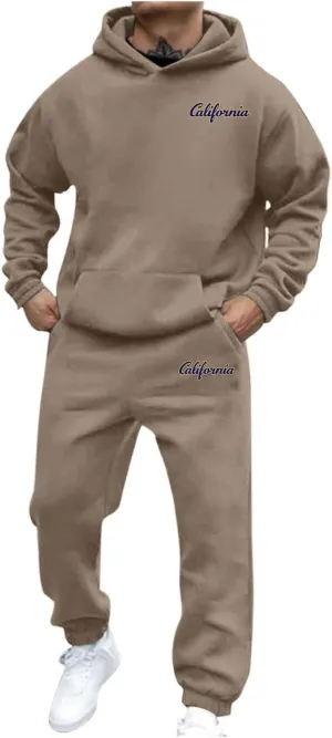 Men's Tracksuit 2 Piece Hoodies Casual Jogging Gym Sweat Suits for Men Jogging Sweatshirts Athletic Sweatsuits Sets