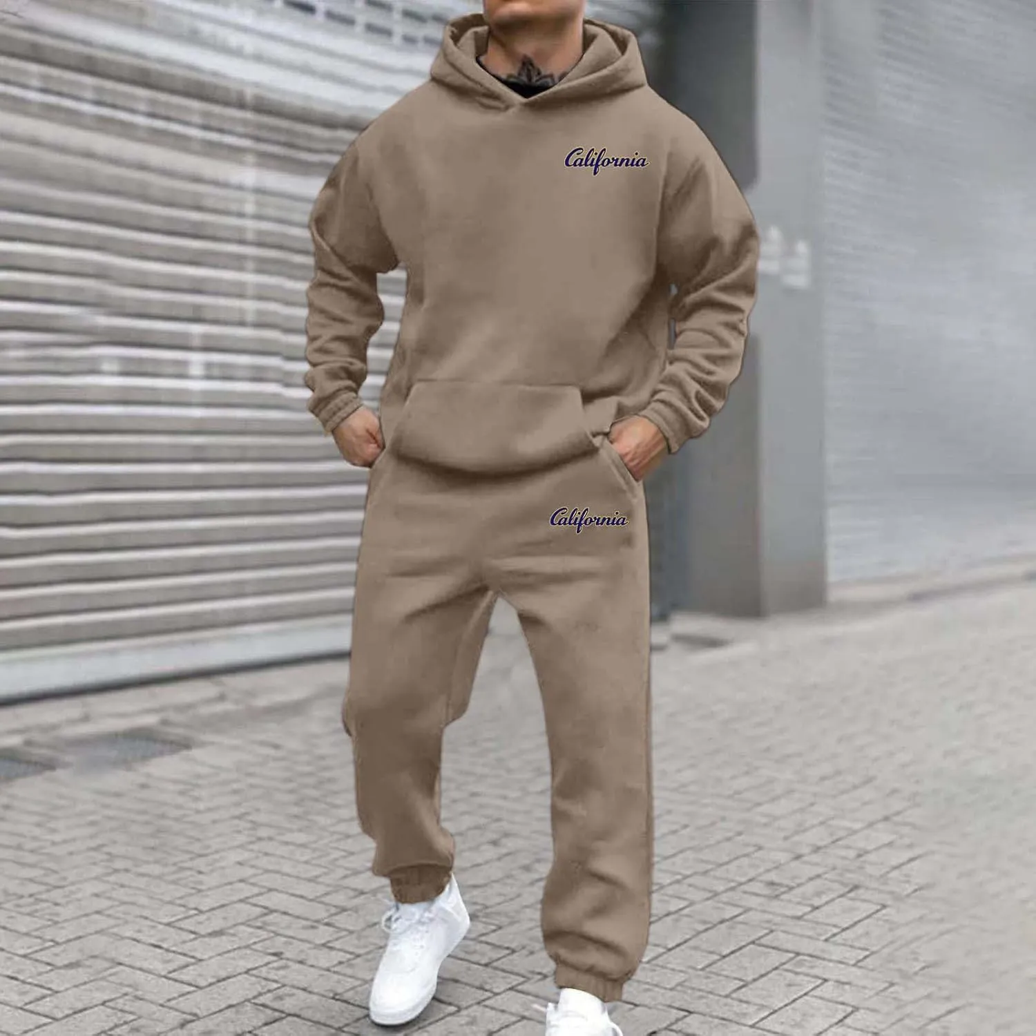 Men's Tracksuit 2 Piece Hoodies Casual Jogging Gym Sweat Suits for Men Jogging Sweatshirts Athletic Sweatsuits Sets
