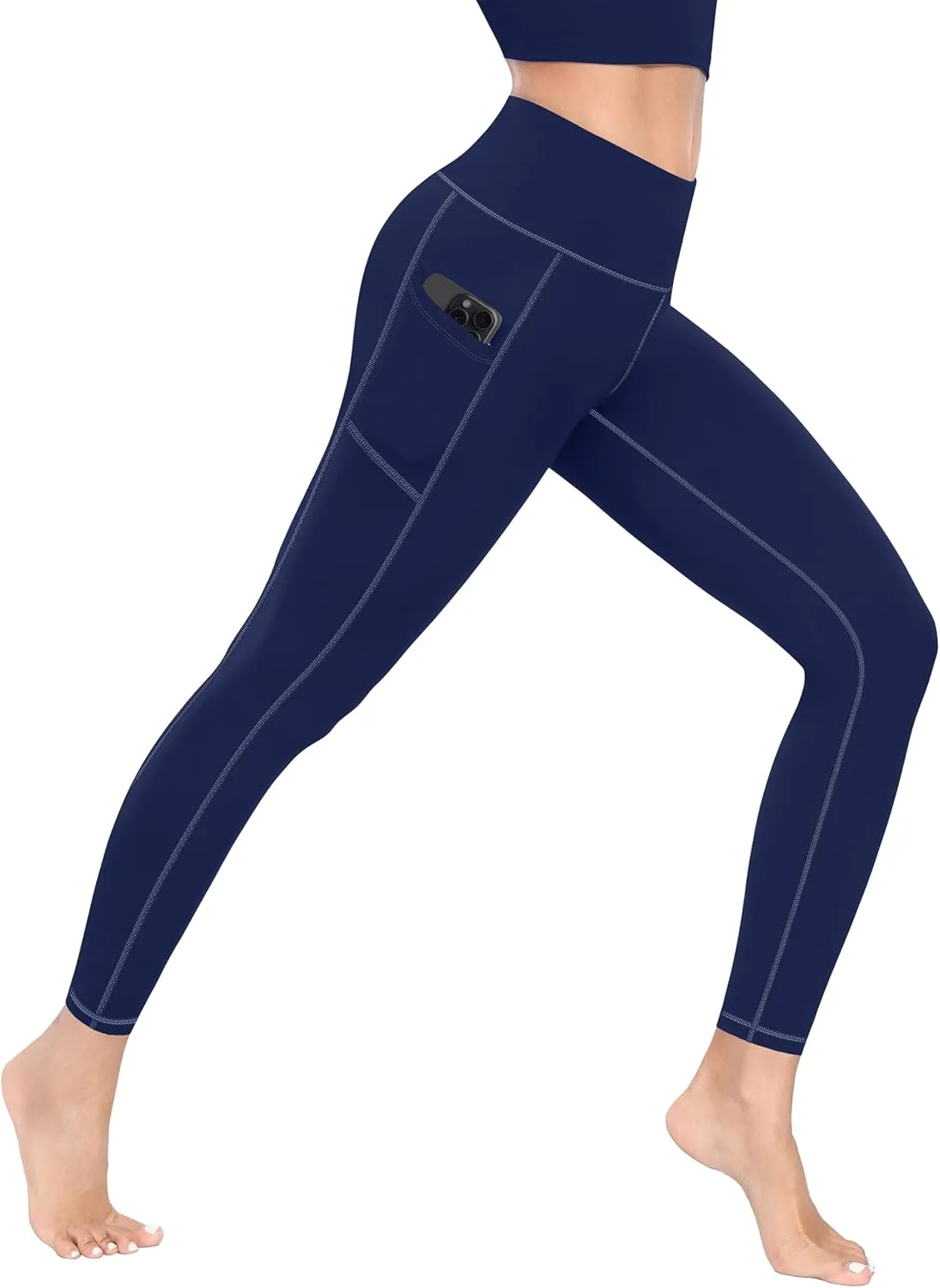 MIRITY High Waist Yoga Leggings with Pockets for Women - Buttery Soft Workout Stretchy Yoga Pants Pack of 4