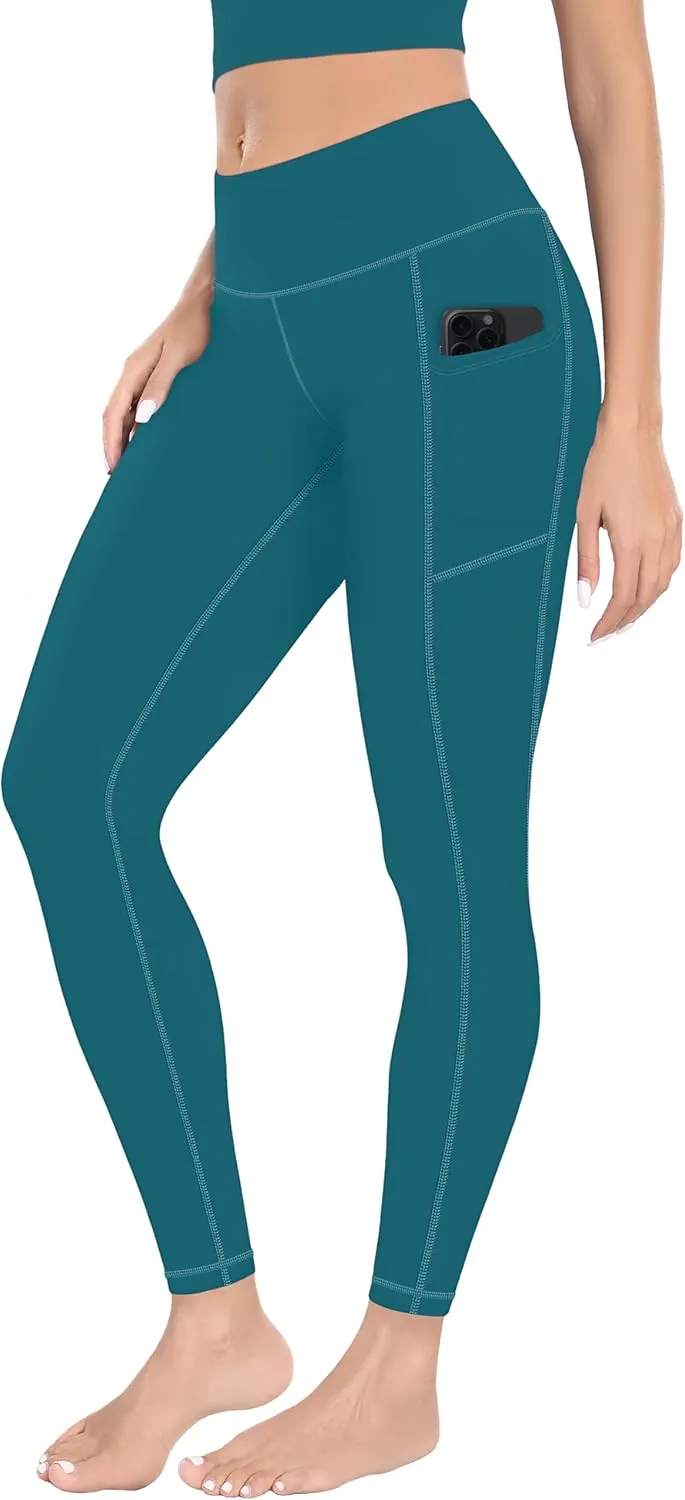 MIRITY High Waist Yoga Leggings with Pockets for Women - Buttery Soft Workout Stretchy Yoga Pants Pack of 4