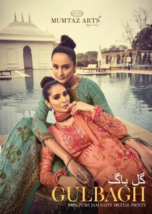MUMTAZ ARTS GULBAGH ORIGINAL JAM SATIN DIGITAL PRINT SUIT