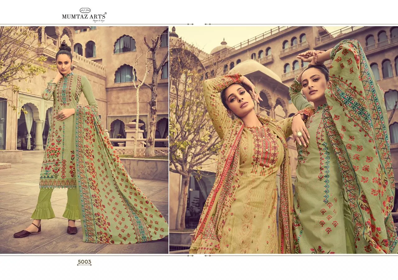 MUMTAZ ARTS GULBAGH ORIGINAL JAM SATIN DIGITAL PRINT SUIT