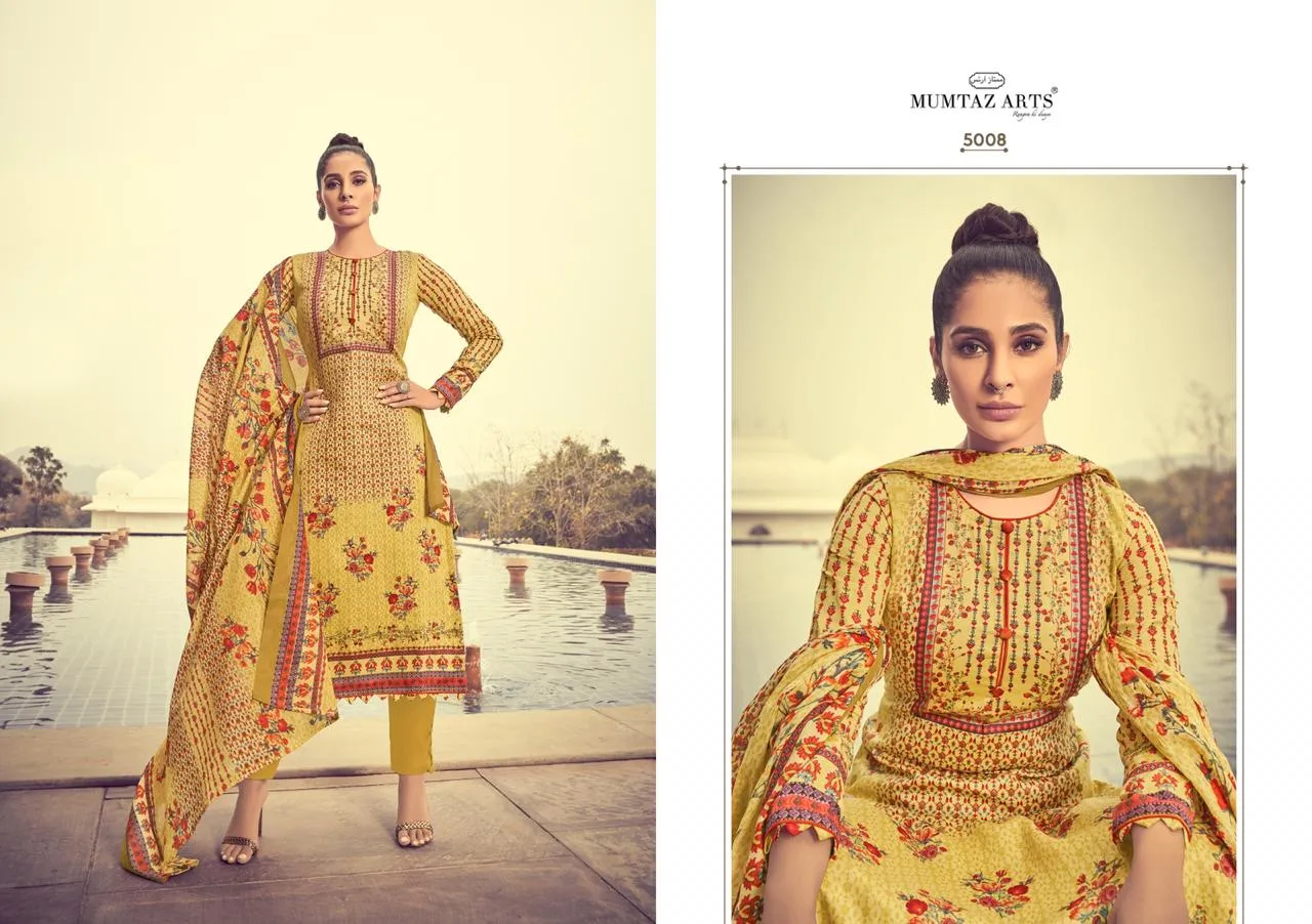 MUMTAZ ARTS GULBAGH ORIGINAL JAM SATIN DIGITAL PRINT SUIT