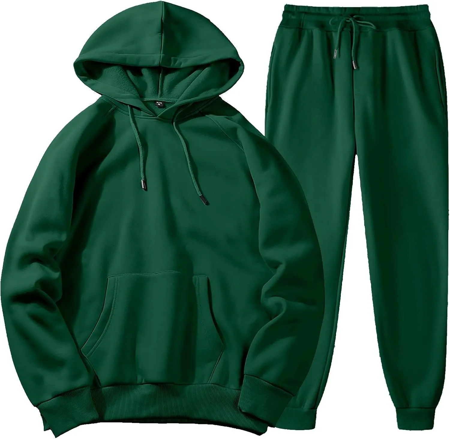 Muyise Men's Jogging Tracksuit 2 Piece Athletic Outfit Long Sleeve Hoodie and Pants Sports Athletic Sweatsuit Pullover Suits