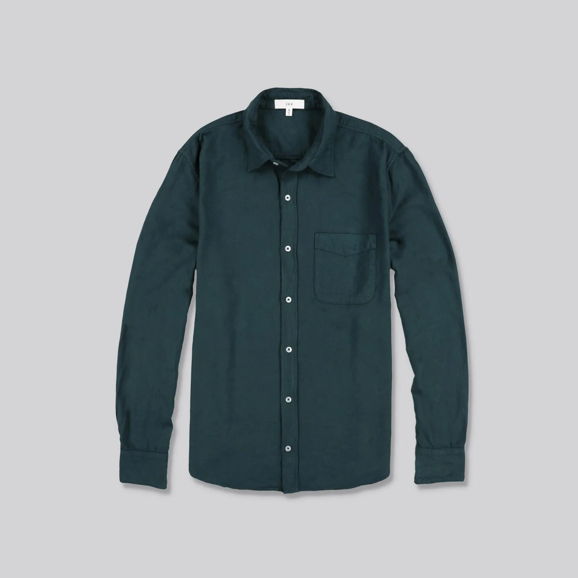 Oatmeal Flannel Shirt (Evergreen)