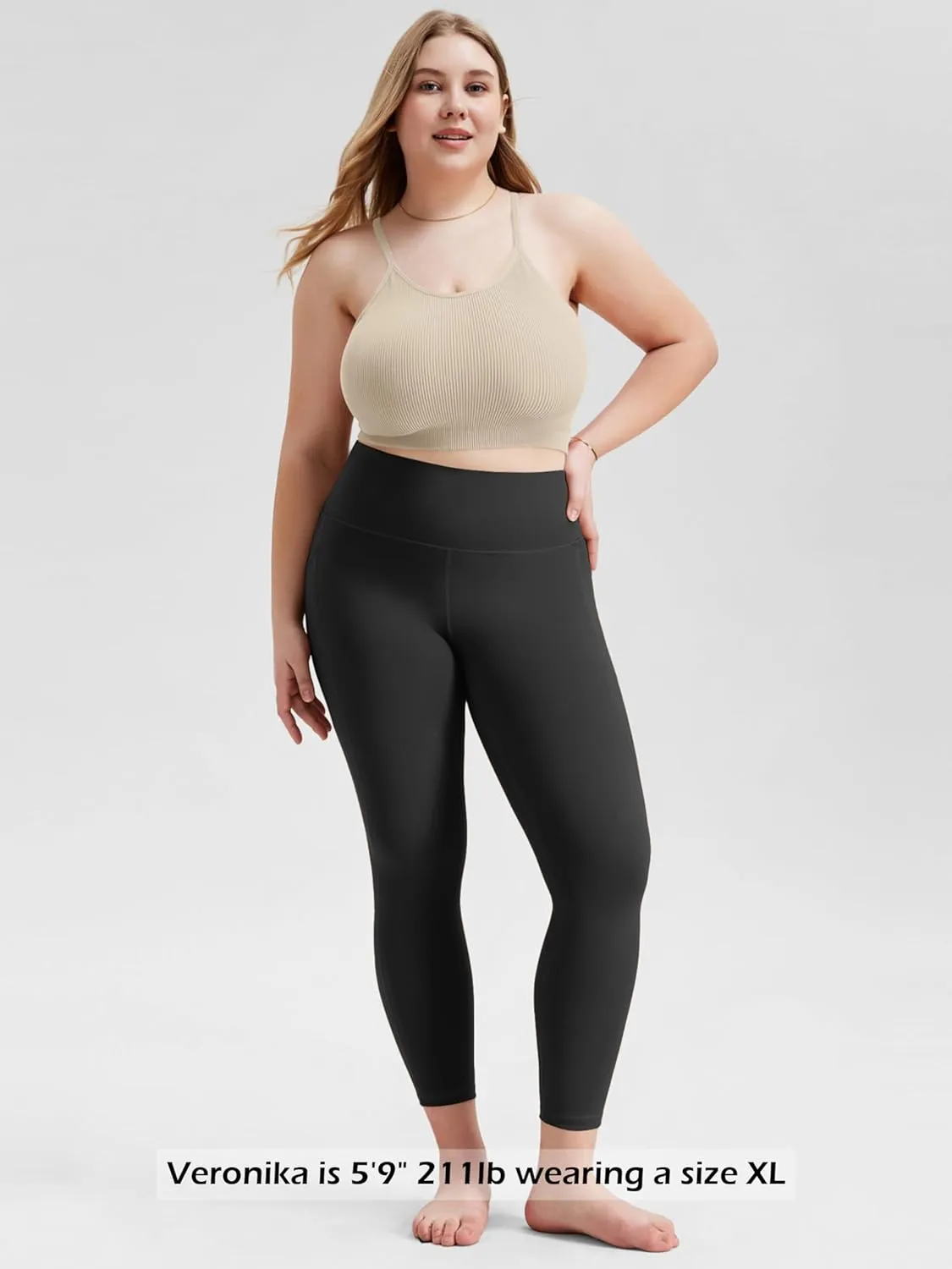 ODODOS Women's Crop 3-Pack Seamless Rib-Knit Camisole Crop Tank Tops