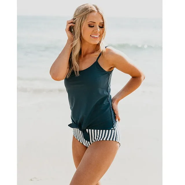 One Piece Swimsuit 2019 New Leaf Print Swimwear