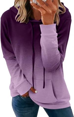 onlypuff Women's Pullover Hoodies Teen Girls Trendy Fall Fashion Tops Hooded Sweatshirts