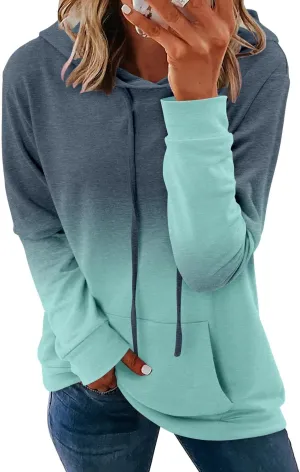 onlypuff Women's Pullover Hoodies Teen Girls Trendy Fall Fashion Tops Hooded Sweatshirts