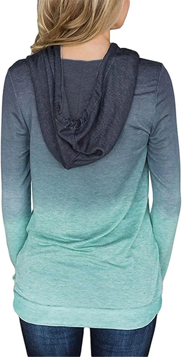 onlypuff Women's Pullover Hoodies Teen Girls Trendy Fall Fashion Tops Hooded Sweatshirts
