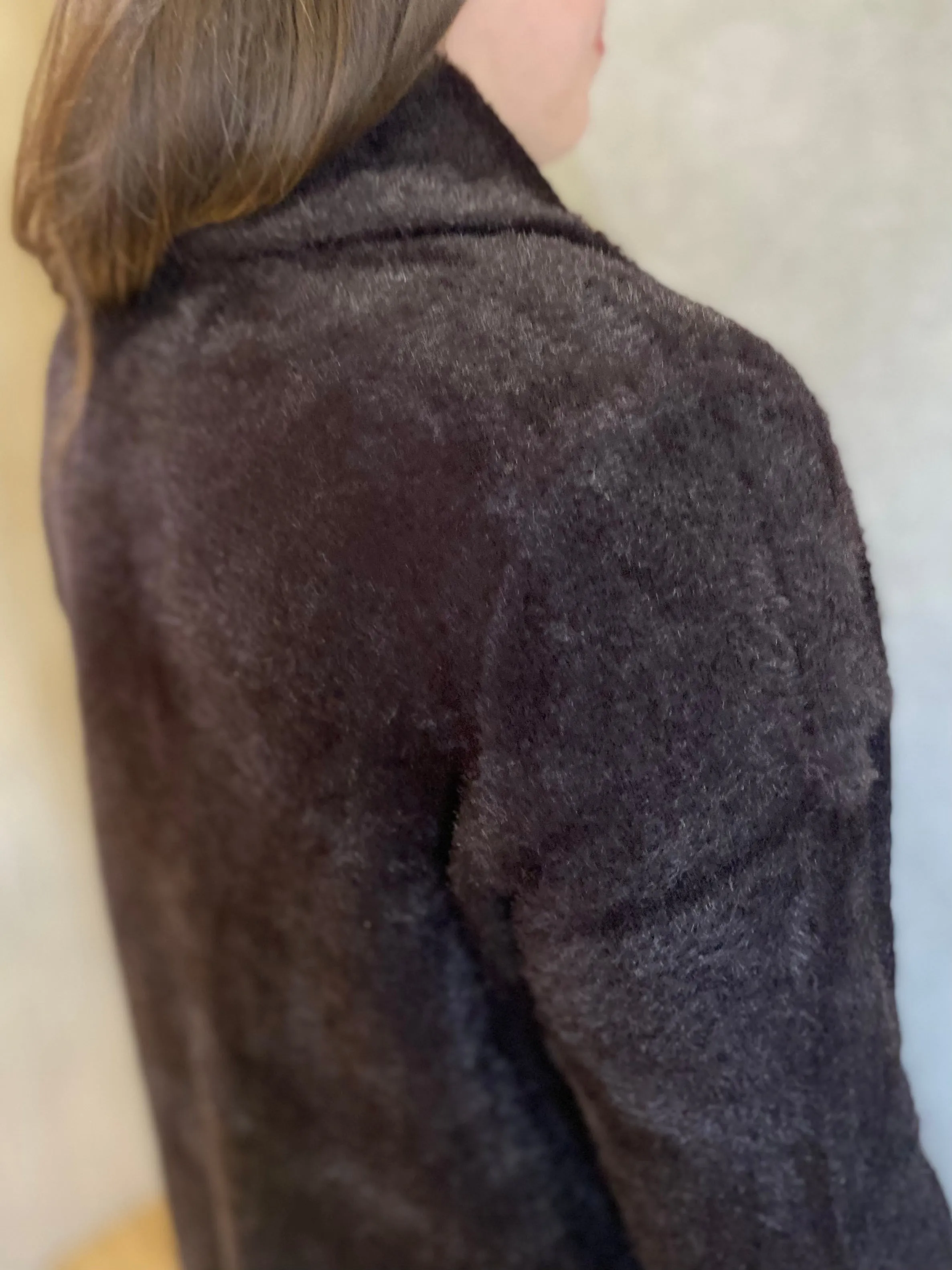 Plus Size Sweater Coat in Mink | Liverpool