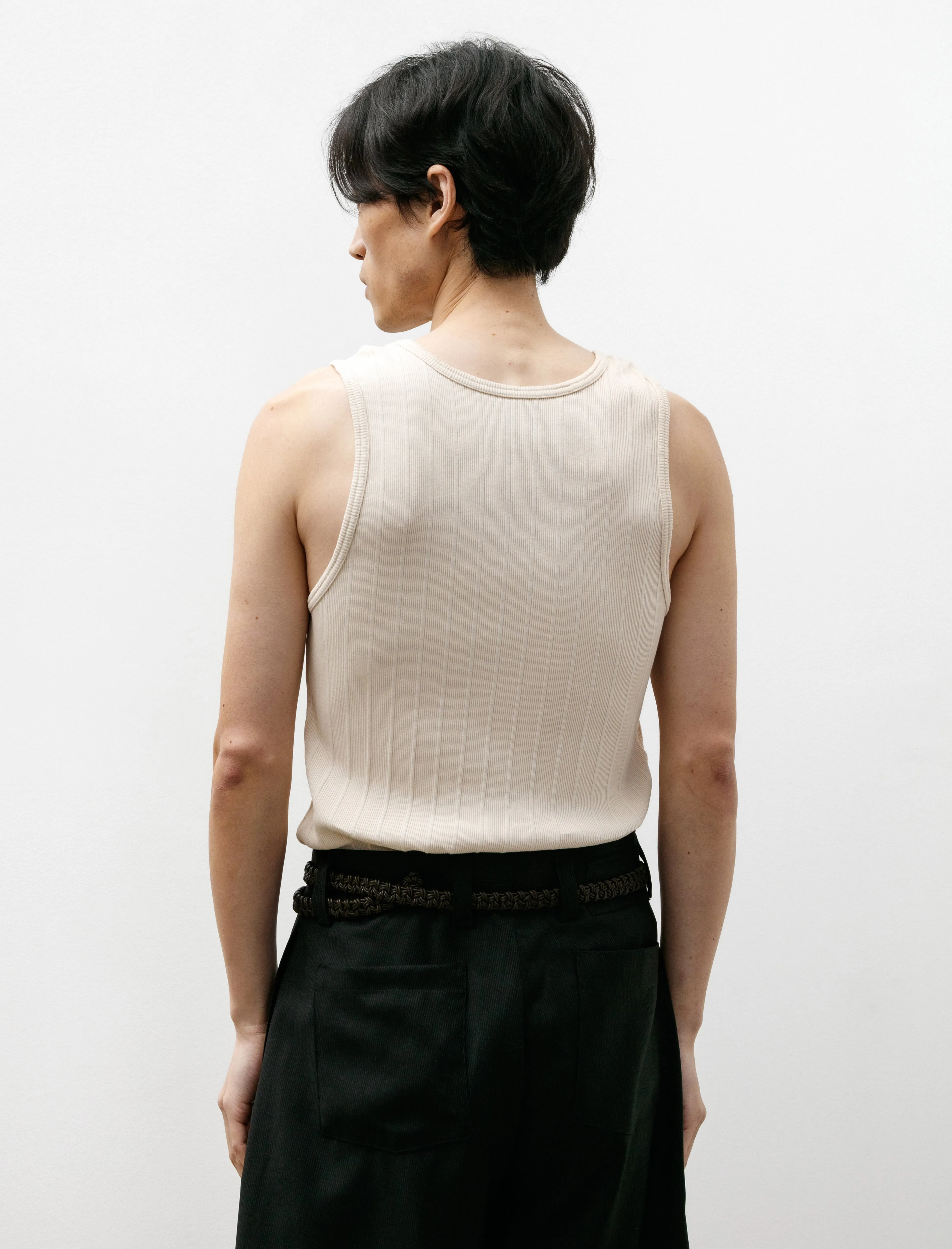 Rib Tank Top Two Pack Ecru