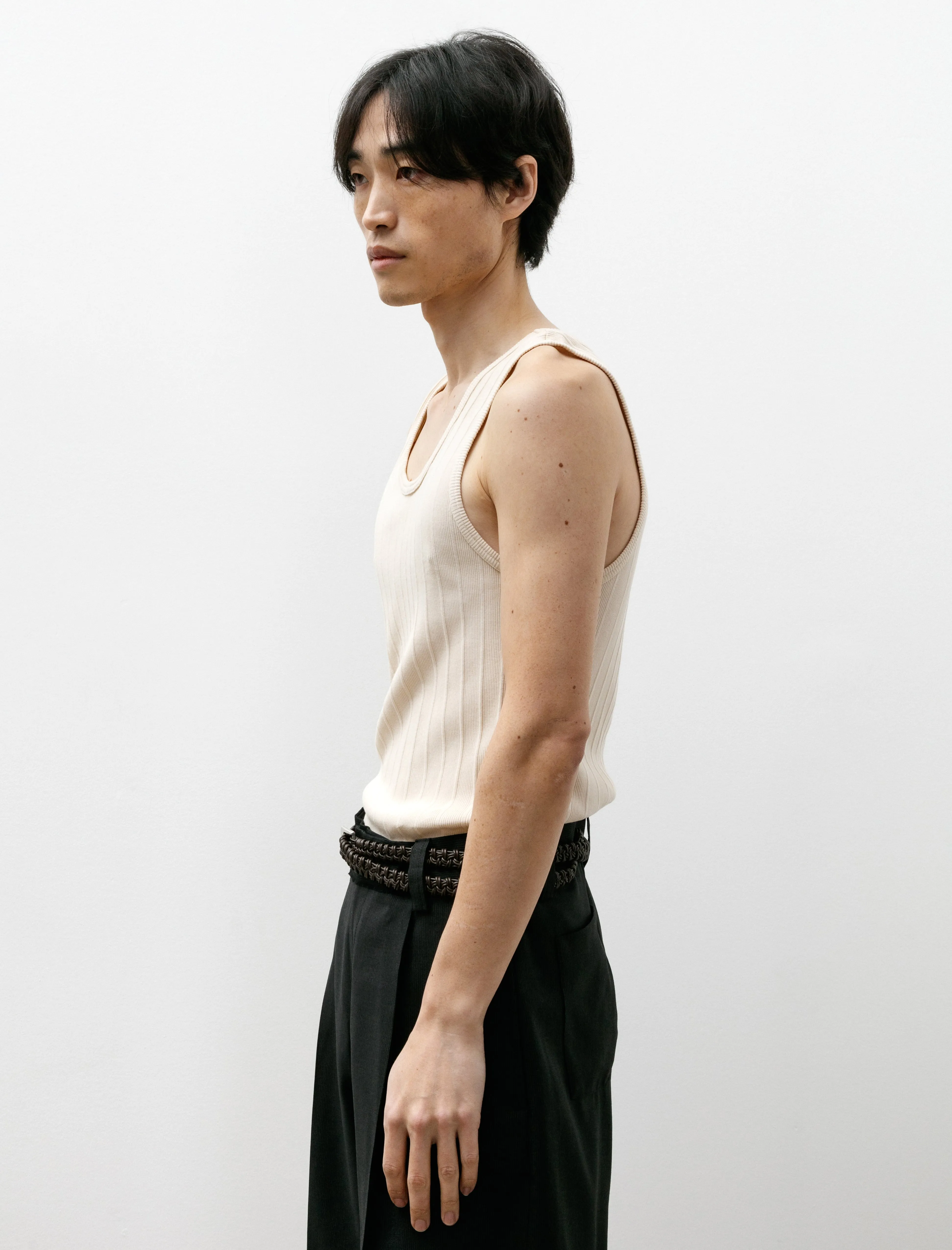 Rib Tank Top Two Pack Ecru