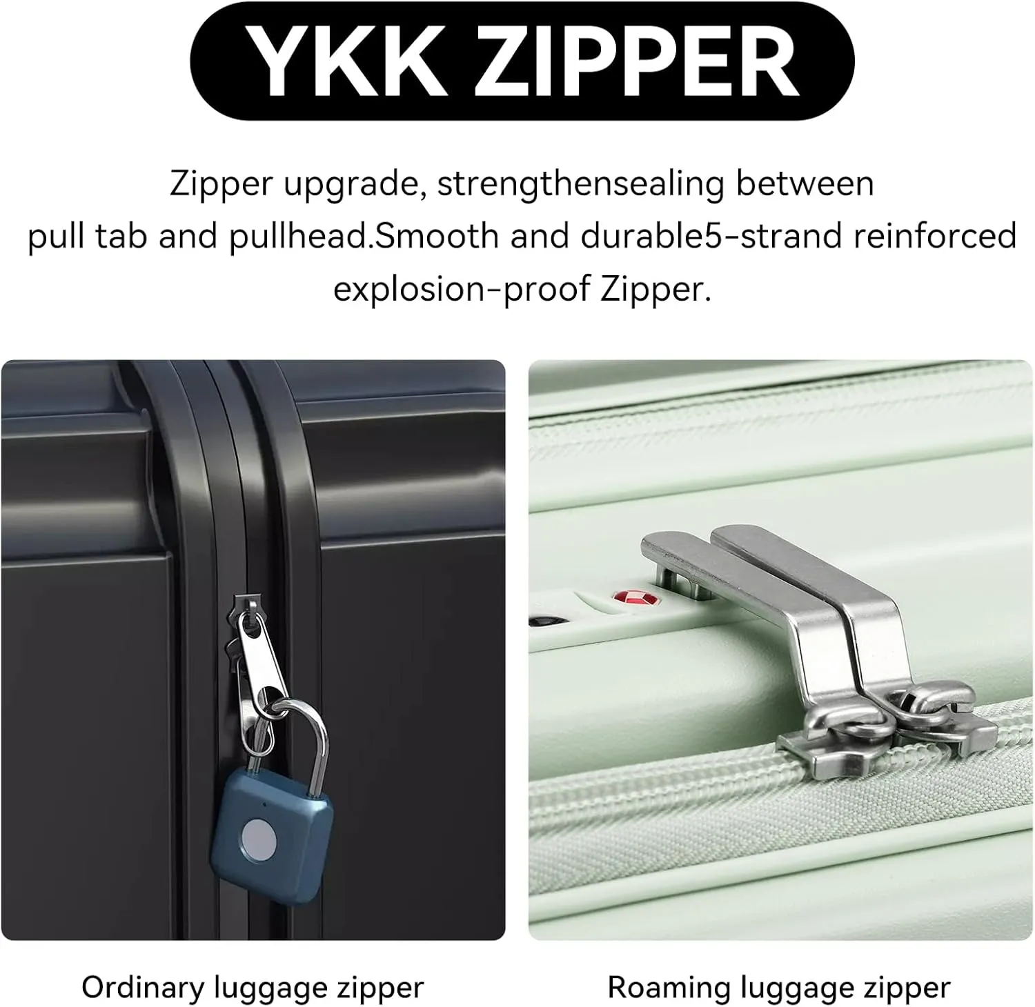 ROAMING 26 Inch Checked Luggage Expandable PC Hard Shell Suitcases for Front Opening with Cup Holder TSA Lock Travel Luggage with Spinner Wheels Suitcase,Specially Designed Ergonomic Pull Rod Handle
