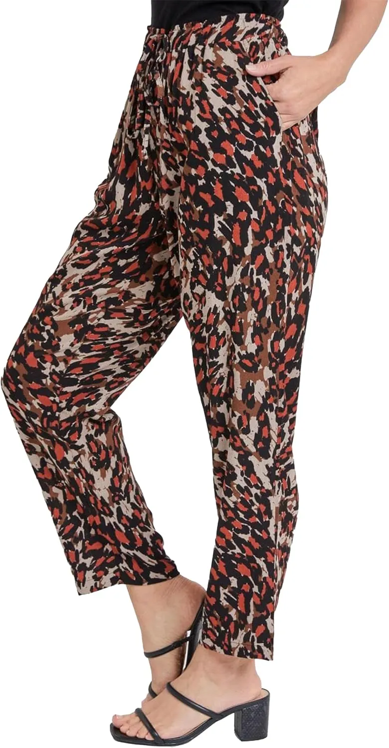 Royalty For Me Womens Women's Straight Tapered High Rise Drawstring Waistband Pants Lifestyle Collection