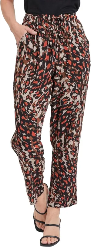 Royalty For Me Womens Women's Straight Tapered High Rise Drawstring Waistband Pants Lifestyle Collection