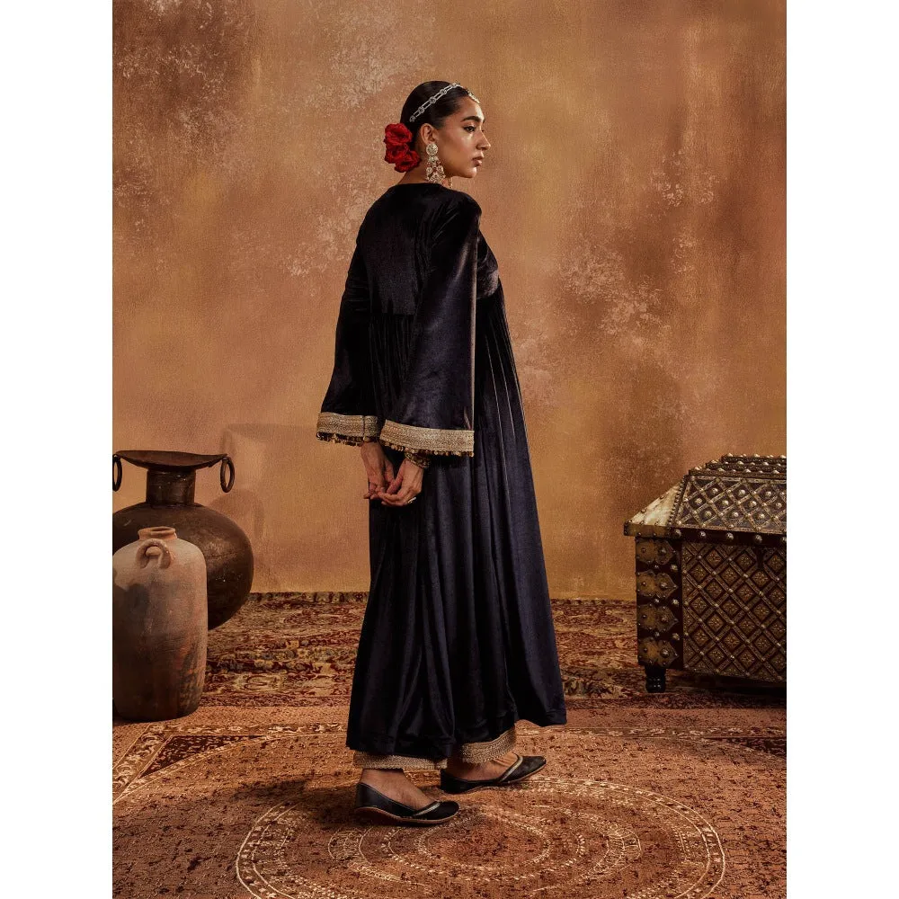 Roze Alina Anarkali with Pant & Dupatta (Set of 3)