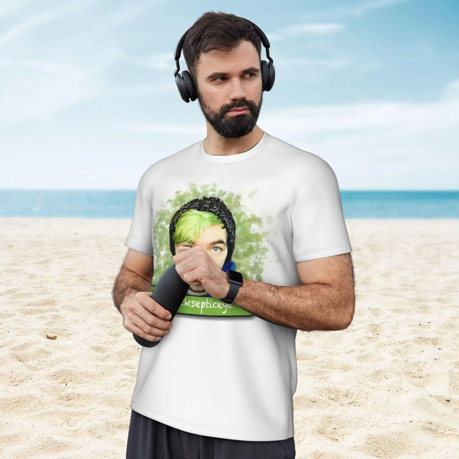 Shirt Mens Short Sleeve Crewneck 3D Graphic Printing Summer Sports Tops Clothing