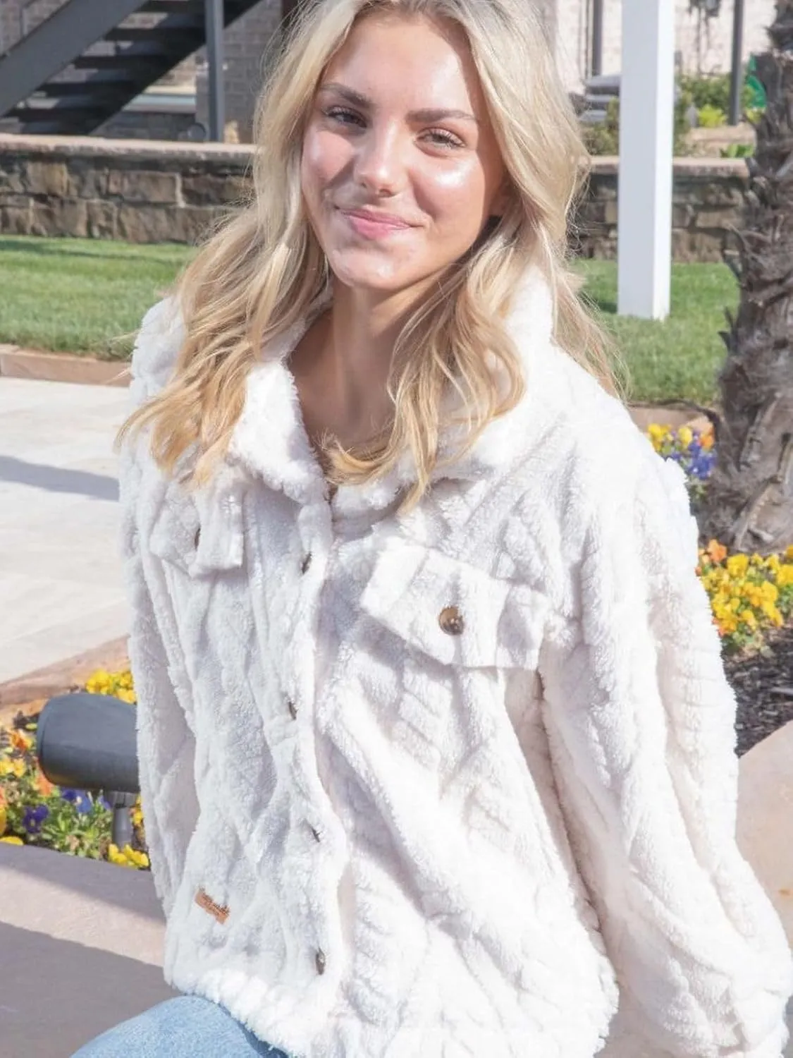 Simply Southern Button Up Fleece Shacket