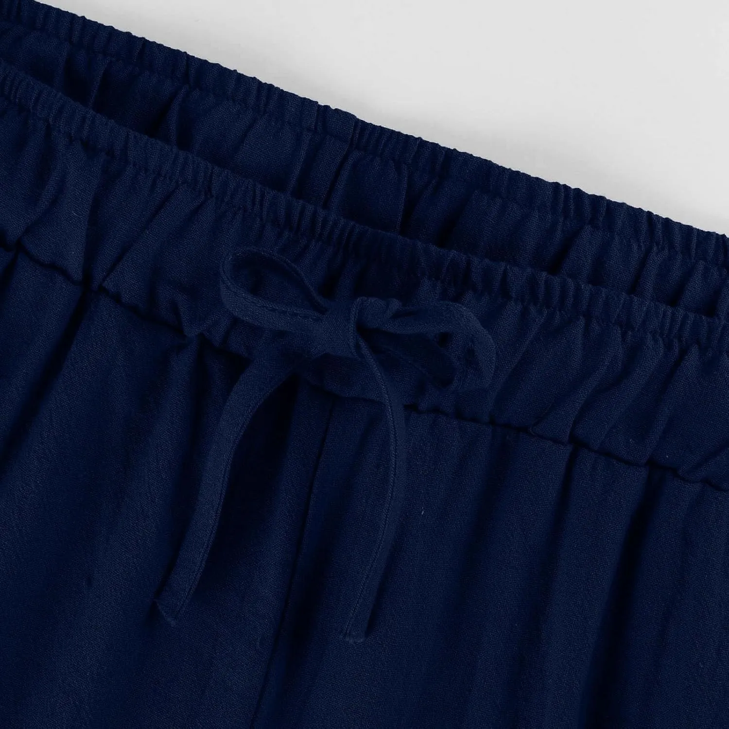 Sweatpants Women Cargo High Waisted,Pants Waist, Cotton Linen Wide Leg Trousers with Pockets Petite