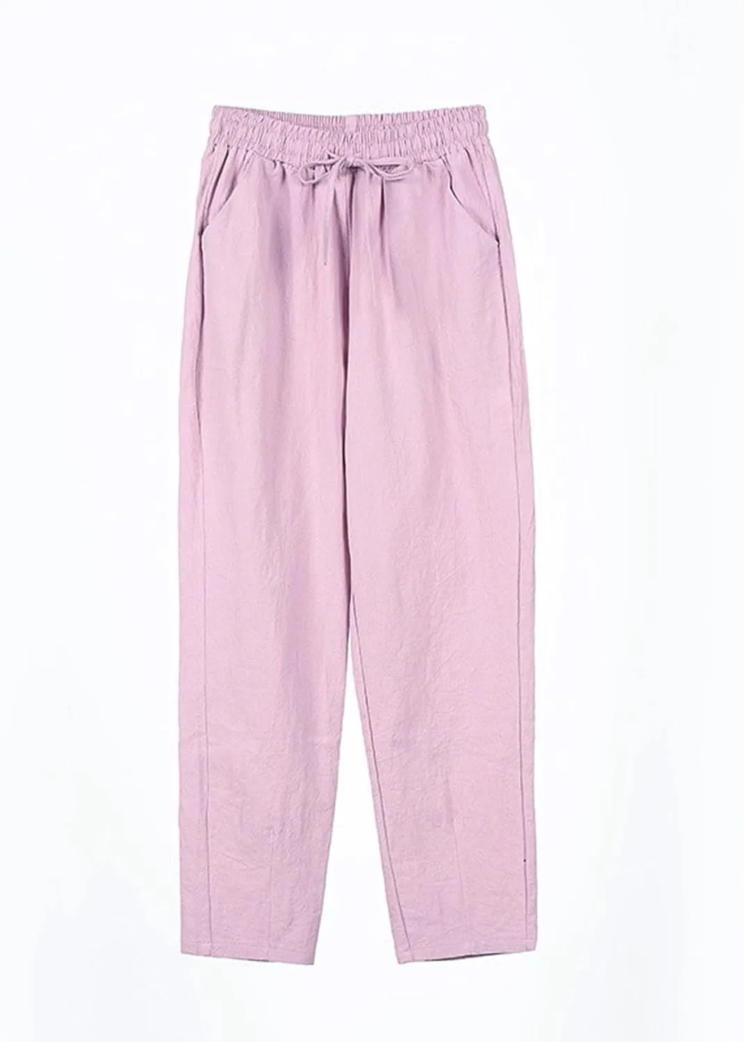 Sweatpants Women Golf Cotton Linen Low Rise,Wide Leg Pants Striped, Trousers with Pockets Baggy Wide