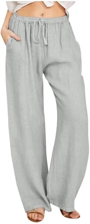 Sweatpants Women,Pants Petite, High Rise Baggy Wide Leg Golf Cotton Linen Trousers with Pockets