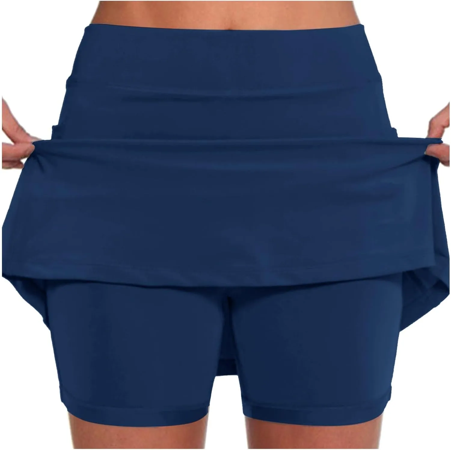 Tennis Skirts for Women with Shorts Plus Size Golf Yoga Skort High Waisted Athletic Workout Casual Pockets Skirt