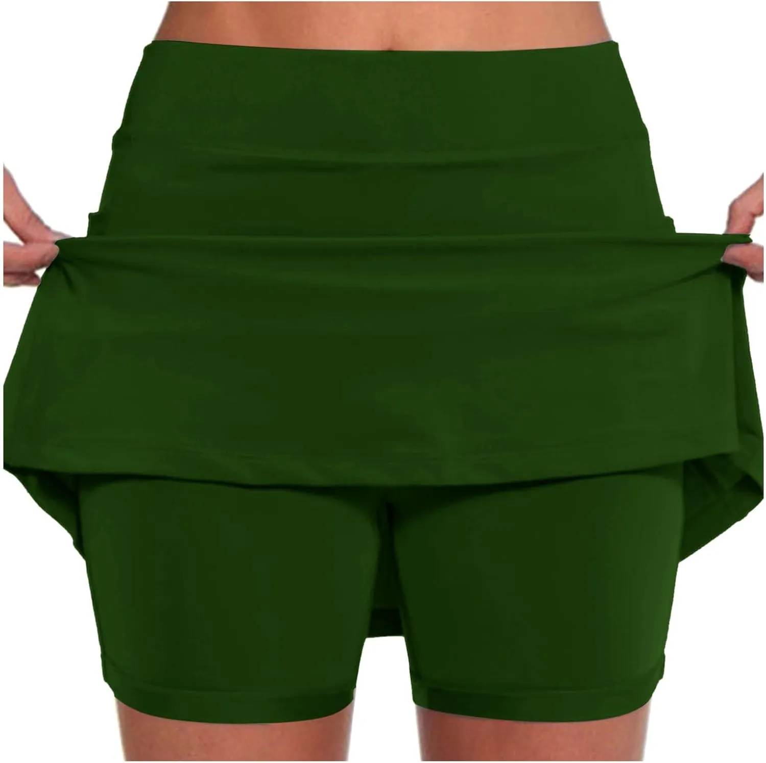Tennis Skirts for Women with Shorts Plus Size Golf Yoga Skort High Waisted Athletic Workout Casual Pockets Skirt