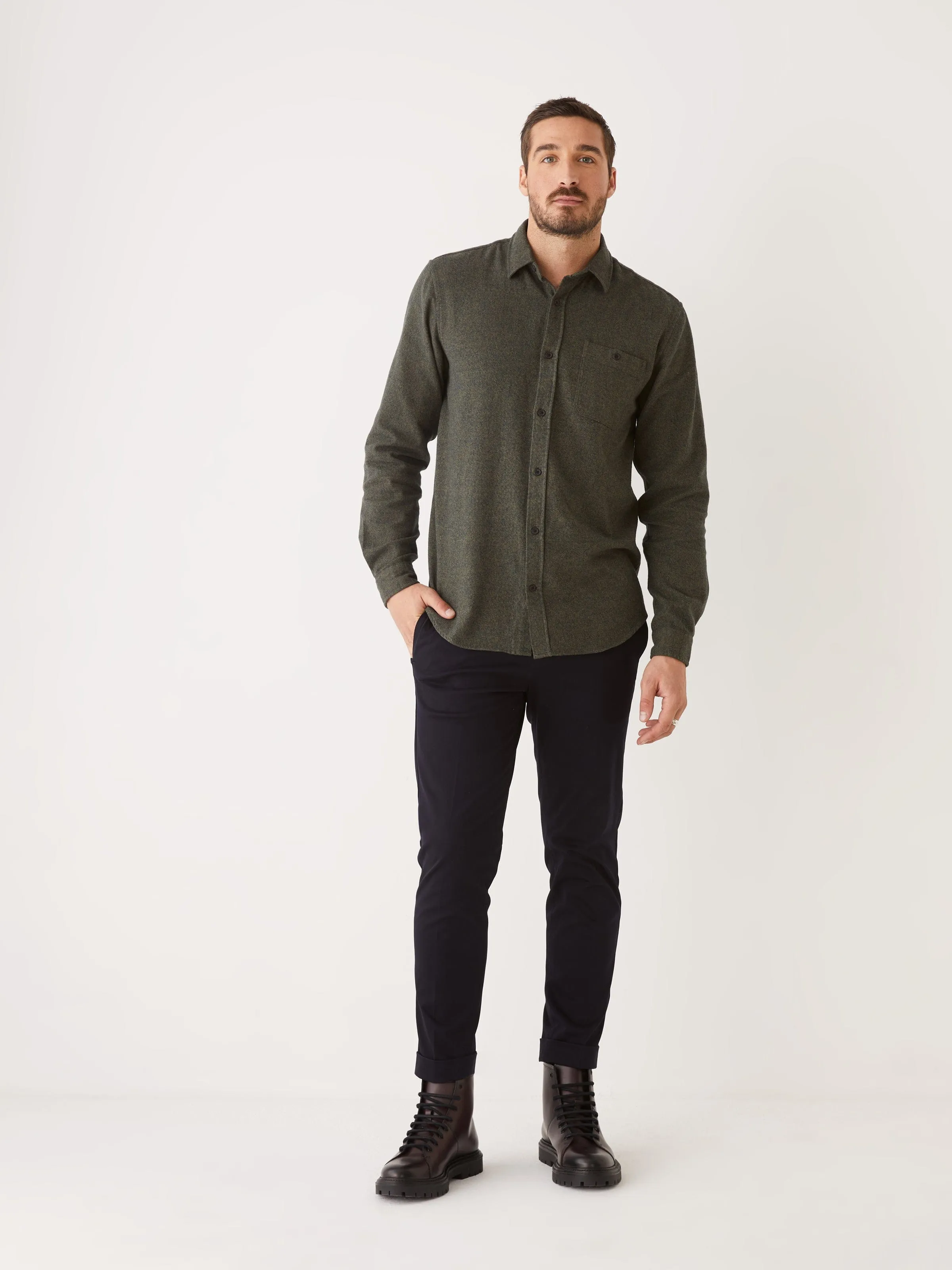 The Flannel Shirt in Green