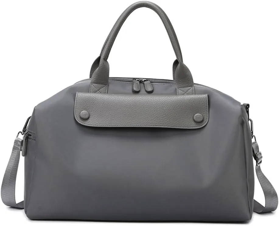 Travel Garment Bags Female Travel Handbag Travel Bag Yoga Fitness Bag Duffle Bag(Gray)