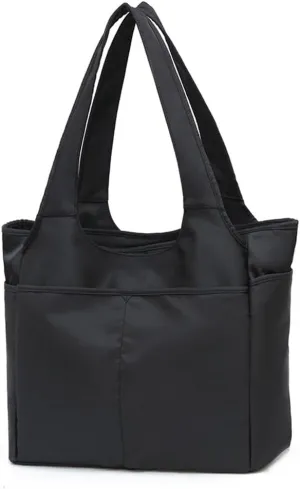 Travel Garment Bags Shoulder Outing Travel Bag Clothes Storage Bag Yoga Gym Bag Duffle Bag(Black,37x17x30cm)